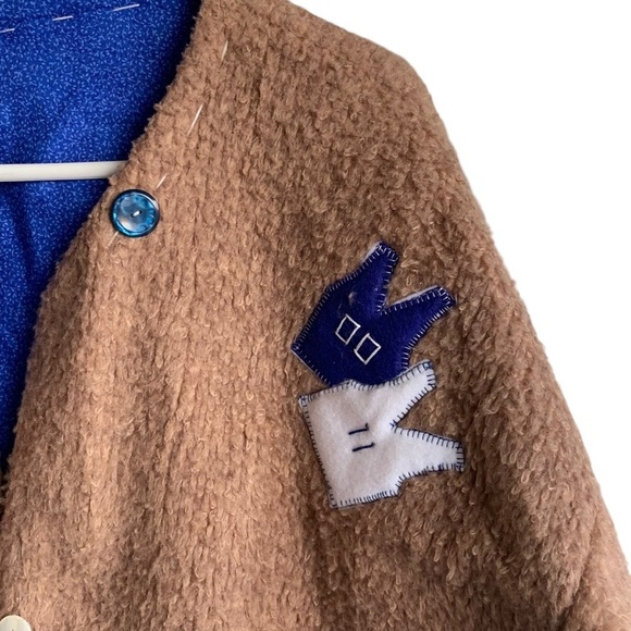 Handmade Kentucky Wildcats Jacket Basketball Football Coat BBN XL Oversized - Picture 2 of 8